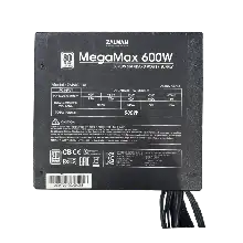 ZALMAN MEGAMAX 600W 80 PLUS POWER SUPPLY